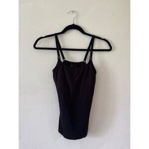 Storq Women's Black Nursing Camisole Top Size 1 Modal & Spandex Stretch Fabric